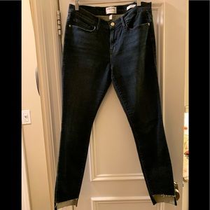 FRAME denim Le Skinny de Jeanne. Size 30 step hem